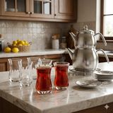 Paşabahçe 62511 Aıda Çay Bardağı 12 Li Çay Bardak Optikli - Şeffaf - 160 ml