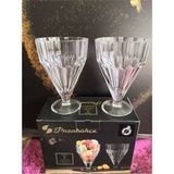 Paşabahçe 68136 2'li Pleats Crystalline Dondurmalık Sunumluk