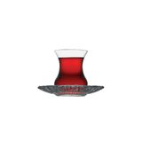 Paşabahçe 6'lı Aurora Çay Tabağı 12 cm, Çok Renkli