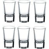 Paşabahçe 6'lı Boston Shot Bardağı 40 ml Şeffaf Cam Desensiz Kulpsuz 6 Parçalı Set