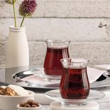 Paşabahçe 6'lı Linka Çay Bardağı Cam Desenli 145 ml Şeffaf 6 Parçalı Set
