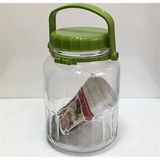 Paşabahçe 80006 Harvest Plastik Kapaklı Cam Kavanoz 4 Lt - Yeşil - 400 ml