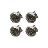 Paşabahçe 80386 200 cc 4 Adet Metal Kapaklı Mini Kavanoz