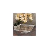 Paşabahçe 950007 Ayaklı Kare Servis Tabağı 24 cm, Cam, Saydam