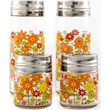 Paşabahçe 95246 Çiçekli Tuzluk&Biberlik Set