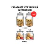 Paşabahçe 96394 4'lü Viva Vakumlu Cam Kavanoz Seti