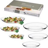 Paşabahçe 96501 Invitation 3'lü Oval Tabak Set - Şeffaf