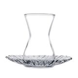 Paşabahçe 96621 6lı Şelale 140/4OZ Çay Seti - Şeffaf