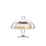 Paşabahçe 96870 Dome Patisserie Ayaklı Kapaklı Servis Tabağı, Cam