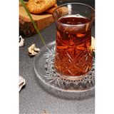 Paşabahçe 96991 Timeless 12 Parçalı Cam Çay Seti Desenli Şeffaf Tasarım