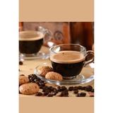 Paşabahçe 97984 Espresso Fincan-Türk Kahve Fincan Takımı 6'lı 90 cc - Şeffaf