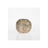 Paşabahçe Ajur Metal Tealight Mumluk S Gold