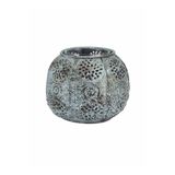 Paşabahçe Ajur Metal Tealight Mumluk S, Turkuaz, Dekoratif