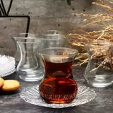 Paşabahçe Aurora 6 Lı Çay Seti - 132 Cc Bardak Ve Tabak Takımı 96354