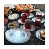 Paşabahçe Aurora Kahvaltı Seti - 24 Parça Kahvatılık Sunum Çay Seti Takımı - 24 Adet - Şeffaf