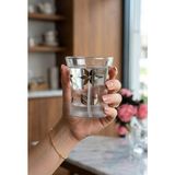 Paşabahçe Azur Flower Baskılı 6'lı Su Bardağı 240 cc - Dekorlu Çiçek Desenli Set - Gümüş - Beyaz