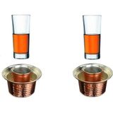 Paşabahçe Bardak Bakır Ehlikeyf 2 Kişilik Özel Set - Çok Renkli
