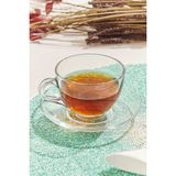 Paşabahçe Basic Çay Fincan Seti 12 Parça 238 cc - Şeffaf - 6 Adet