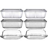 Paşabahçe Basic Frigo 6'Lı Cam Kahvaltılık Tereyağlık Seti