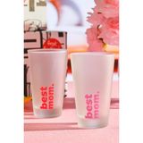 Paşabahçe "best Mom" Pembe Meşrubat Bardağı 395 Cc, Meşrubat Bardağı, 1 Adet