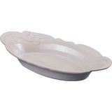 Paşabahçe Beyaz Arabesque Seramik Oval Fırın Kabı 40 cm - 1 Adet