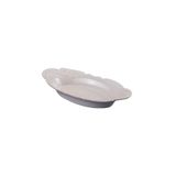 Paşabahçe Beyaz Arabesque Seramik Oval Fırın Kabı, 40 cm