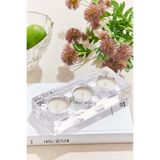 Paşabahçe Blok Tealight Mumluk, 3'lü Set, Çok Renkli, Dekoratif