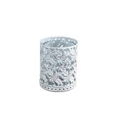 Paşabahçe Blossom Metal Tealight Mumluk, Beyaz, Dekoratif
