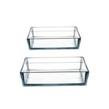 Paşabahçe Borcam 2'li Saklama Kabı Seti, Dikdörtgen, 287x197mm ve 367x257mm