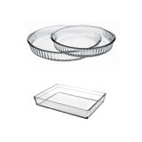 Paşabahçe Borcam Fırın Tepsisi - 3 Lü Borcam Set 159022 59324