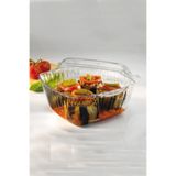 Paşabahçe Borcam Kare Kapaklı Tencere, 1170 cc, 20.4 x 16 cm, Şeffaf
