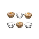 Paşabahçe Borcam Mini Fırın Maffin Kabı Çerezlik Sunumluk Kare 6' Lı Set
