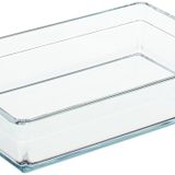 Paşabahçe Borcam Premium Dikdörtgen Tepsi, 20 cm x 29 cm, Şeffaf, 2.5 Litre