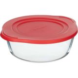 Pasabahce Borcam Yuvarlak Plastik Kırmızı Kapaklı, 2100 cc