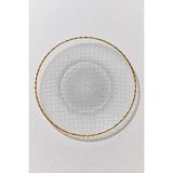 Paşabahçe Buzlu Cam Supla Altın 34 Cm, Şık Sunum, Sofra Aksesuarı