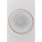 Paşabahçe Buzlu Cam Supla Altın 34 cm, Sofra Aksesuarı