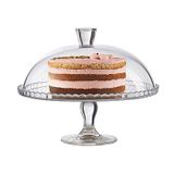 Pasabahce Cam Pasta Cupcake Muffin Ekran Standı Servis Tabağı Kek Kubbe Kapaklı