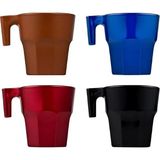 Paşabahçe Casablanca 4'lü Metalik 70 ml Espresso Fincan Seti