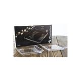Paşabahçe Crystallin Madlen Tatlı Tabağı, 2'li Set, Kare, 15x15 cm, Şeffaf