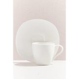 Paşabahçe Cubic Porselen Espresso Fincanı, Beyaz
