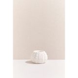 Paşabahçe Deniz Kestanesı Porselen Tealight Mumluk, Beyaz, 10 x 11 cm