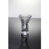 Paşabahçe El İmalatı Kristal Çiçek Dekorlu Mini Vazo 1 Adet 653606 17777 (LÜTFEN BOYUTLARI KONTROL EDİNİZ)