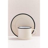 Paşabahçe Electrum Seramik Espresso Fincanı, Kemik, Çok Renkli