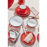 Paşabahçe Electrum Seramik Yemek Tabağı Kırmızı