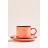 Paşabahçe Electrum Turuncu / Bej Seramik Espresso Fincanı - 1 Adet