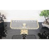 Paşabahçe Elegance Çizgili Gold Döküm Ayaklı Sunum Kayık Dikdörtgen Tabak & Servis Tabağı 27CM - 1 Adet