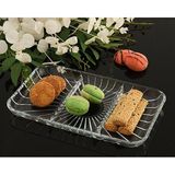 Paşabahçe Elegant Bölmeli Dikdörtgen Servis Tabağı 27X16 cm - Şeffaf