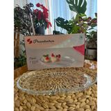 Paşabahçe Elegant Oval Servis Tabağı 27x16 cm Şeffaf Cam Malzemeden Dayanıklı Tasarım