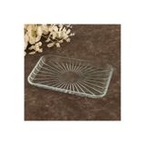 Paşabahçe Elegant Servis Tabağı 54883 – Dikdörtgen Cam Sunum Tabağı 16,5×28 cm