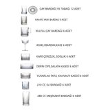 Paşabahçe Elysia 60 Parça Çok Amaçlı, Bardak,Kase,Çerezlik,Çay Takımı Çeyiz Seti